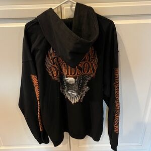 Harley Davidson Zip Up Hoodie.